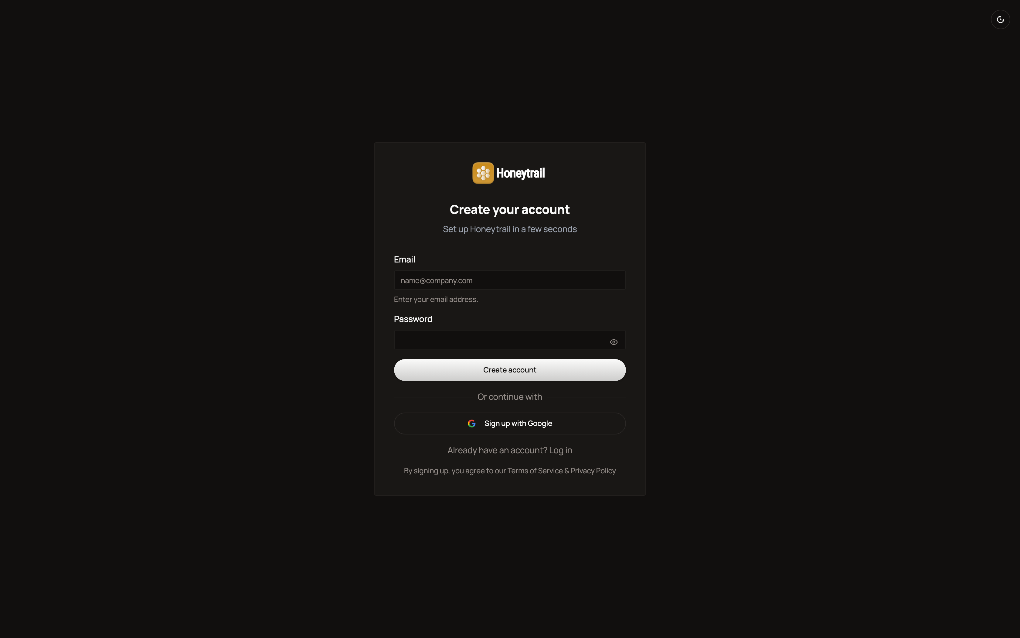 Sign up